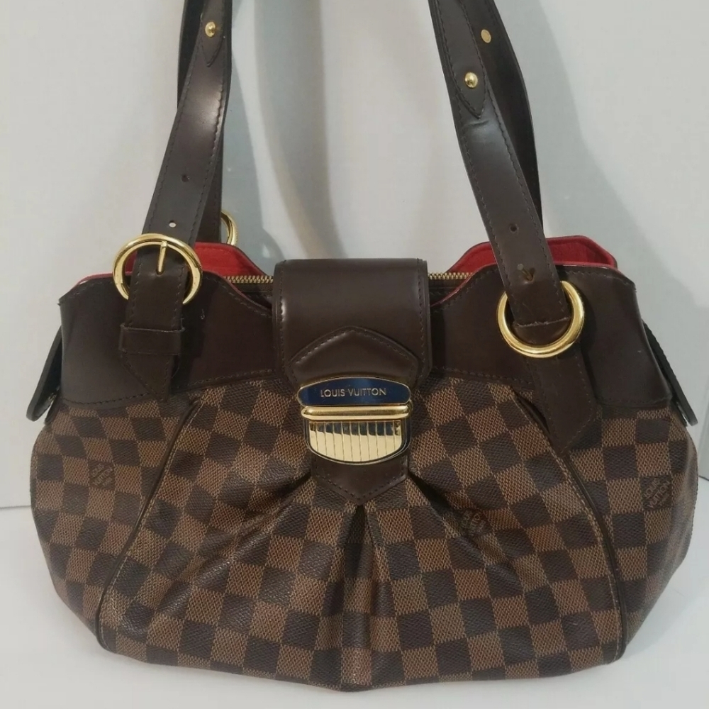 COPY - LOUIS VUITTON SISTINA DAMIER EBENE SHOULDER BAG